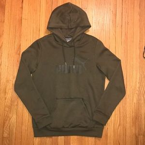 Olive Green Puma Hoodie